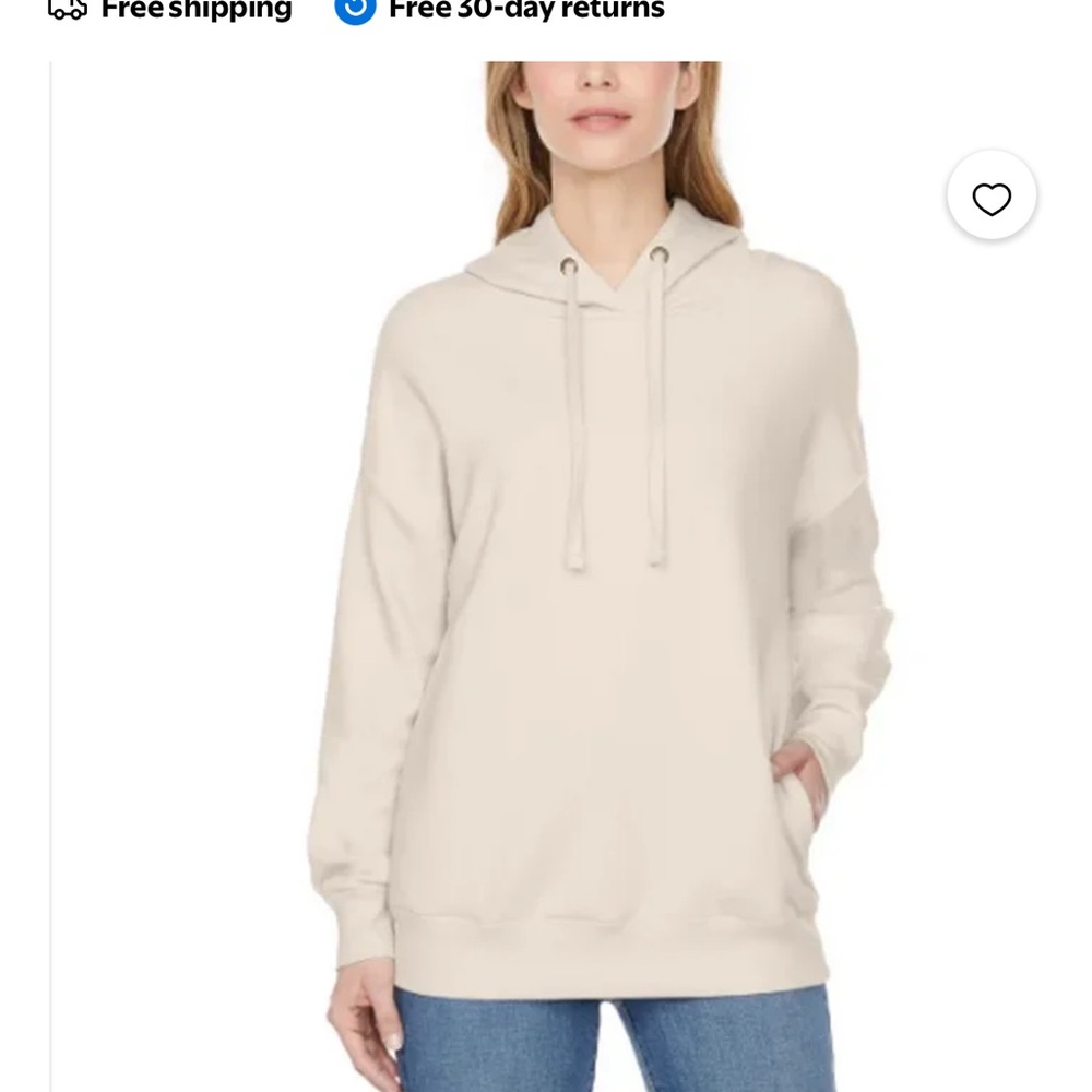 NWT BUFFALO DAVID BITTON Women's Cream Hoodie